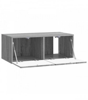 vidaXL Wall-Mounted TV Cabinet 98 x 31 cm Grey Sonoma Engineered Wood