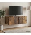 vidaXL Wall-Mounted TV Cabinet 98 x 41 x 30 cm Old Wood — Size: 98 x 41 cm