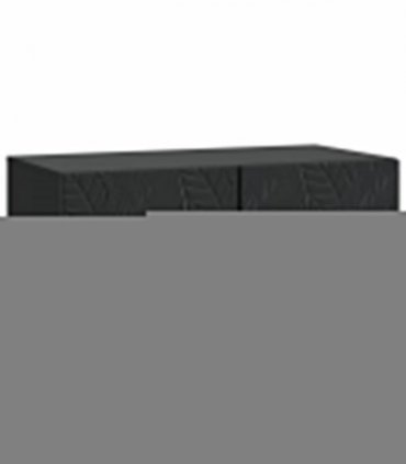 vidaXL Wall-Mounted TV Cabinet 98 x 31 cm Black Engineered Wood