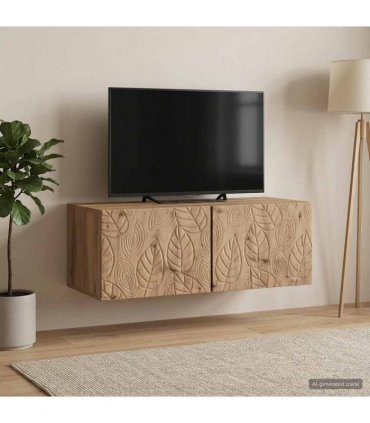 vidaXL Wall-Mounted TV Cabinet 78.5 x 41 x 30 cm Artisan Oak — Size: 78.5 x 41 cm — V0672203151