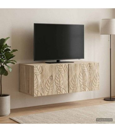 vidaXL Wall-Mounted TV Cabinet 78.5 x 31 cm Sonoma Oak Engineered Wood