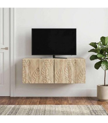 vidaXL Wall-Mounted TV Cabinet 78.5 x 31 cm Sonoma Oak Engineered Wood