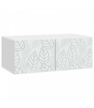 vidaXL Wall-Mounted TV Cabinet 59.5 x 41 x 30 cm White Engineered Wood — Size: 59.5 x 41 cm