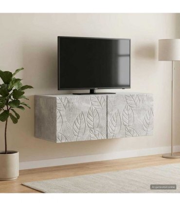 vidaXL Wall-Mounted TV Cabinet 98 x 31 cm Concrete Grey