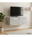vidaXL Wall-Mounted TV Cabinet 98 x 31 cm Concrete Grey