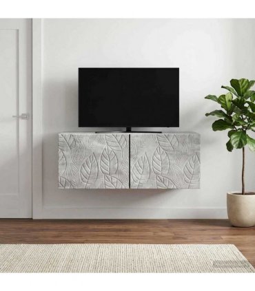 vidaXL Wall-Mounted TV Cabinet 98 x 31 cm Concrete Grey