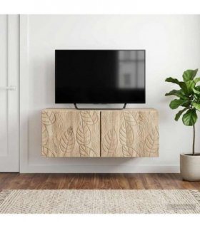 vidaXL Wall-Mounted TV Cabinet 59.5 x 41 x 30 cm Sonoma Oak — Size: 59.5 x 41 cm — V0672203160