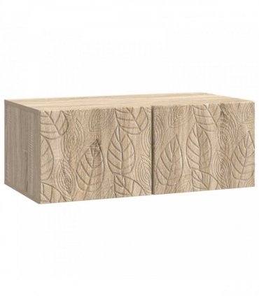 vidaXL Wall-Mounted TV Cabinet 59.5 x 41 x 30 cm Sonoma Oak — Size: 59.5 x 41 cm — V0672203160