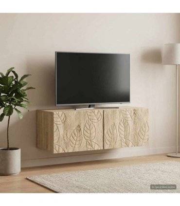 vidaXL Wall-Mounted TV Cabinet 59.5 x 41 x 30 cm Sonoma Oak — Size: 59.5 x 41 cm — V0672203160