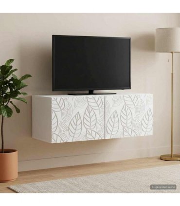 vidaXL Wall-Mounted TV Cabinet 78.5 x 31 cm White Engineered Wood