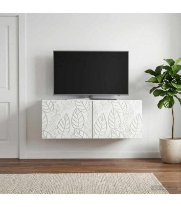 vidaXL Wall-Mounted TV Cabinet 78.5 x 31 cm White Engineered Wood