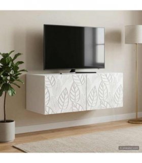 vidaXL Wall-Mounted TV Cabinet 59.5 x 31 cm White Engineered Wood