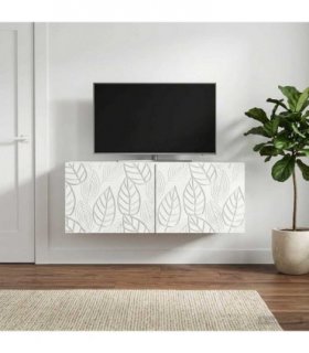 vidaXL Wall-Mounted TV Cabinet 98 x 31 cm White Engineered Wood