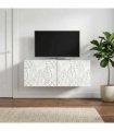 vidaXL Wall-Mounted TV Cabinet 98 x 31 cm White Engineered Wood