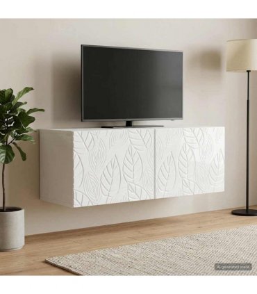 vidaXL Wall-Mounted TV Cabinet 98 x 31 cm High Gloss White