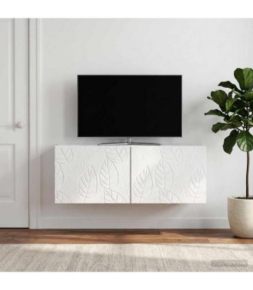 vidaXL Wall-Mounted TV Cabinet 98 x 31 cm High Gloss White