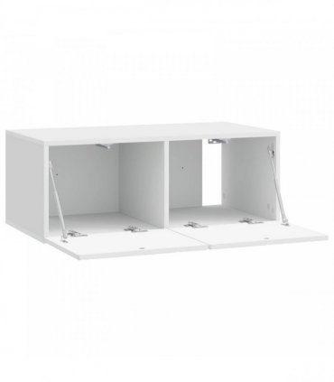 vidaXL Wall-Mounted TV Cabinet 98 x 31 cm High Gloss White