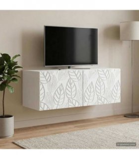 vidaXL Wall-Mounted TV Cabinet 78.5 x 41 x 30 cm White Engineered Wood — Size: 78.5 x 41 cm