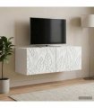 vidaXL Wall-Mounted TV Cabinet 78.5 x 41 x 30 cm White Engineered Wood — Size: 78.5 x 41 cm