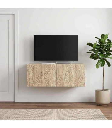 vidaXL Wall-Mounted TV Cabinet 98 x 31 cm Sonoma Oak Engineered Wood