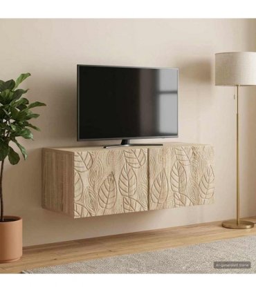 vidaXL Wall-Mounted TV Cabinet 98 x 31 cm Sonoma Oak Engineered Wood