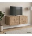 vidaXL Wall-Mounted TV Cabinet 98 x 41 x 30 cm Artisan Oak — Size: 98 x 41 cm — V0672203173