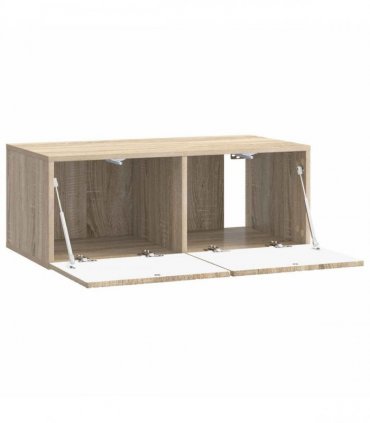 vidaXL Wall-Mounted TV Cabinet 59.5 x 31 cm Sonoma Oak Engineered Wood