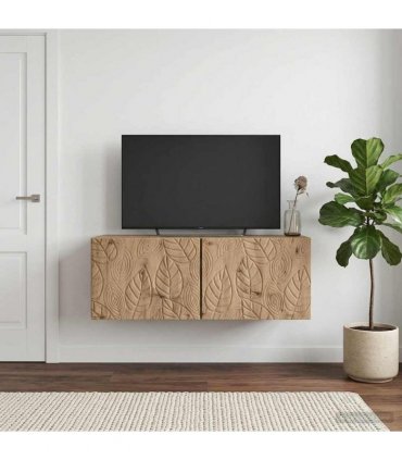 vidaXL Wall-Mounted TV Cabinet 59.5 x 41 x 30 cm Artisan Oak — Size: 59.5 x 41 cm — V0672203175