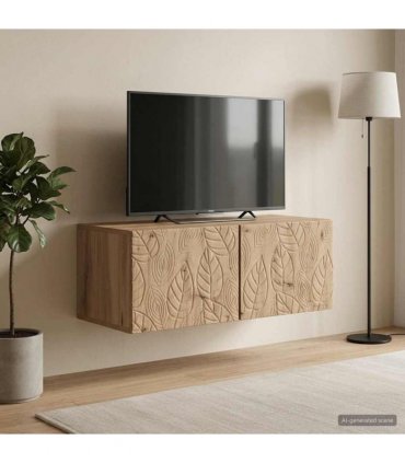 vidaXL Wall-Mounted TV Cabinet 59.5 x 41 x 30 cm Artisan Oak — Size: 59.5 x 41 cm — V0672203175