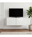 vidaXL Wall-Mounted TV Cabinet 59.5 x 31 cm High Gloss White
