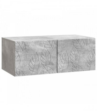 vidaXL Wall-Mounted TV Cabinet 78.5 x 41 x 30 cm Concrete Grey — Size: 78.5 x 41 cm — V0672203184