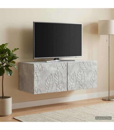 vidaXL Wall-Mounted TV Cabinet 78.5 x 41 x 30 cm Concrete Grey — Size: 78.5 x 41 cm — V0672203184