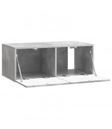 vidaXL Wall-Mounted TV Cabinet 78.5 x 41 x 30 cm Concrete Grey — Size: 78.5 x 41 cm — V0672203184