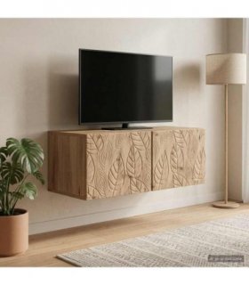 vidaXL Wall-Mounted TV Cabinet 98 x 31 cm Artisan Oak Engineered Wood