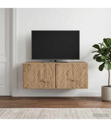 vidaXL Wall-Mounted TV Cabinet 98 x 31 cm Artisan Oak Engineered Wood