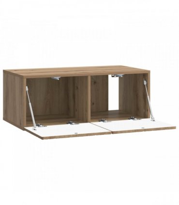 vidaXL Wall-Mounted TV Cabinet 98 x 31 cm Artisan Oak Engineered Wood