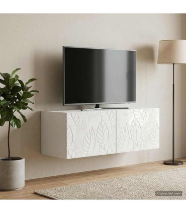 vidaXL Wall-Mounted TV Cabinet 78.5 x 41 x 30 cm High Gloss White — Size: 78.5 x 41 cm — V0672203186