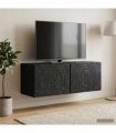 vidaXL Wall-Mounted TV Cabinet 59.5 x 31 cm Black Engineered Wood