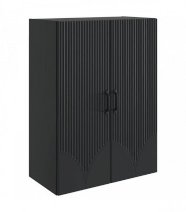 vidaXL Wall-Mounted Cabinet Black 66 x 34.5 x 90 cm Engineered Wood — V0672203190