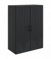 vidaXL Wall-Mounted Cabinet Black 66 x 34.5 x 90 cm Engineered Wood — V0672203190