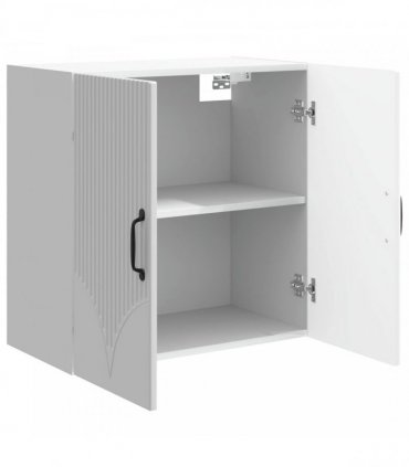 vidaXL Wall-Mounted Cabinet High Gloss White 59 x 31 x 60 cm — V0672203192