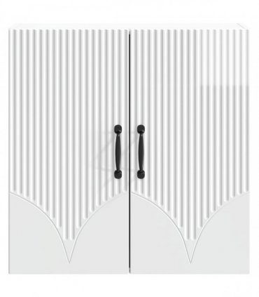 vidaXL Wall-Mounted Cabinet High Gloss White 59 x 31 x 60 cm — V0672203192