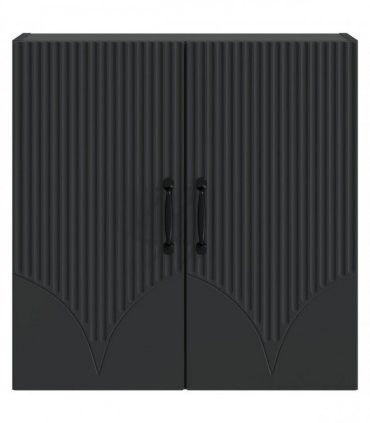 vidaXL Wall-Mounted Cabinet Black 59 x 31 x 60 cm Engineered Wood — V0672203193