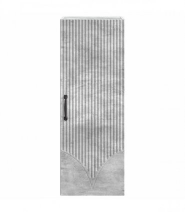 vidaXL Wall-Mounted Cabinet Concrete Grey 33 x 34.5 x 90 cm — V0672203199