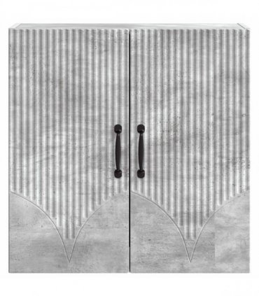 vidaXL Wall-Mounted Cabinet Concrete Grey 59 x 31 x 60 cm — V0672203203