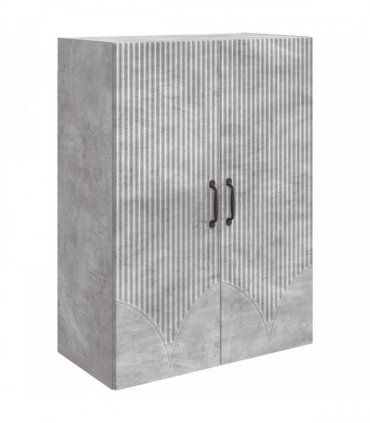 vidaXL Wall-Mounted Cabinet Concrete Grey 66 x 34.5 x 90 cm — V0672203214