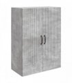 vidaXL Wall-Mounted Cabinet Concrete Grey 66 x 34.5 x 90 cm — V0672203214