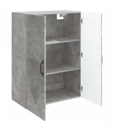 vidaXL Wall-Mounted Cabinet Concrete Grey 66 x 34.5 x 90 cm — V0672203214
