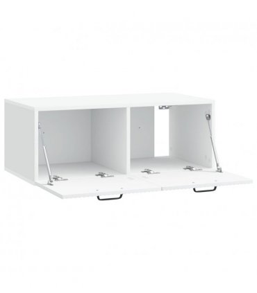 vidaXL Wall-Mounted TV Cabinet White 78.5 x 41 x 30 cm Engineered Wood — Size: 78.5 x 41 cm — V0672203215