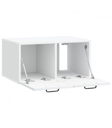 vidaXL Wall-Mounted TV Cabinet White 59.5 x 41 x 30 cm Engineered Wood — Size: 59.5 x 41 cm — V0672203216
